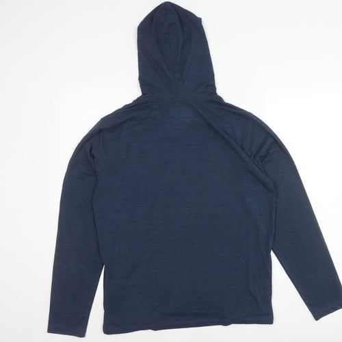 QBUK PRO Blue Men's Medium Pullover Hoodie