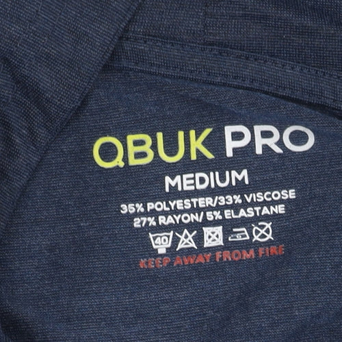 QBUK PRO Blue Men's Medium Pullover Hoodie