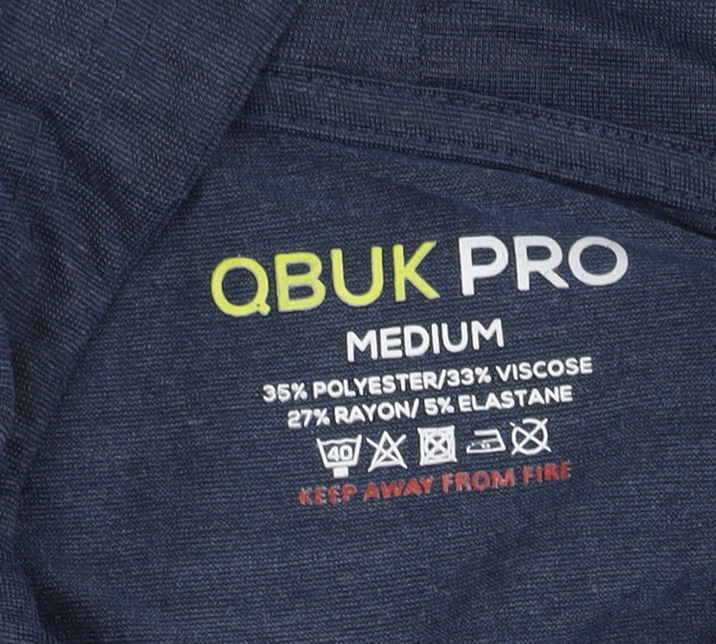 QBUK PRO Blue Men's Medium Pullover Hoodie