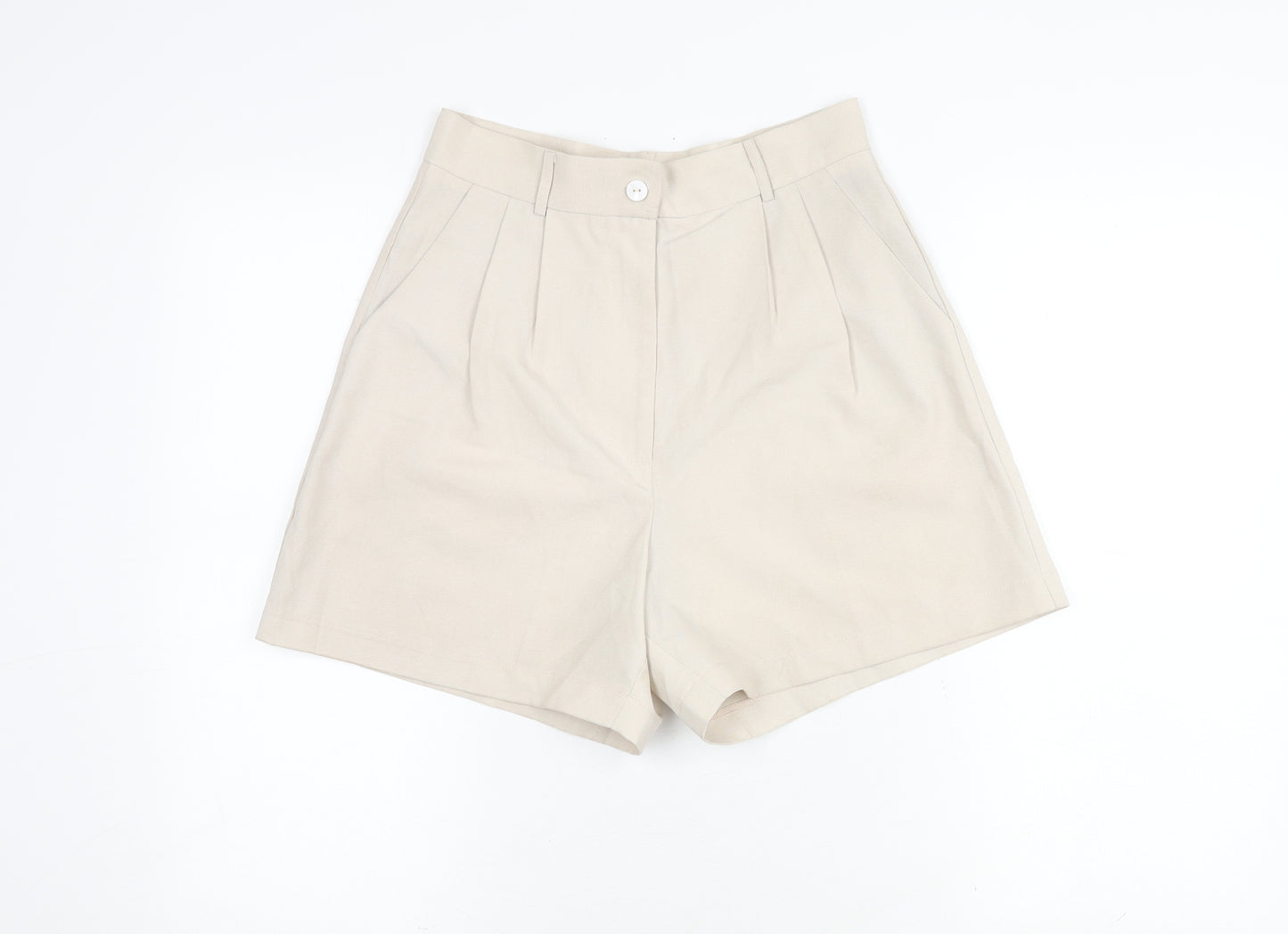 Rihoas Women's Beige Chino Shorts - Size S, Casual Chic
