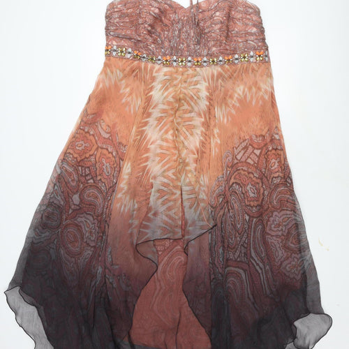 Monsoon Women's Multicoloured Paisley Dress Size 18