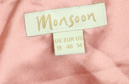 Monsoon Women's Multicoloured Paisley Dress Size 18