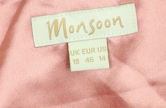 Monsoon Women's Multicoloured Paisley Dress Size 18