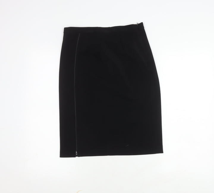Gabriele Women's Black Knee Length Pencil Skirt - Size 14
