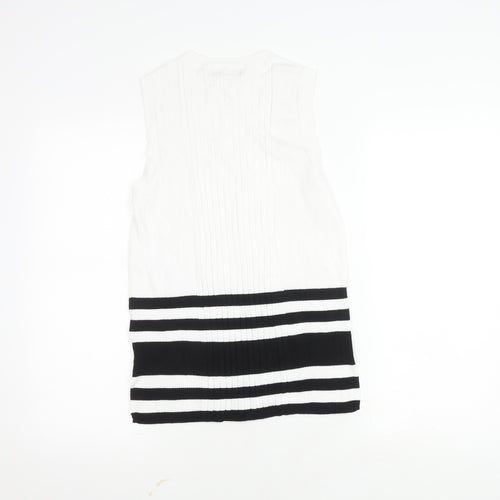 Marks and Spencer Women's Black White Sleeveless Top
