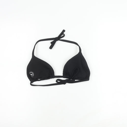 Hollister Women's Black Triangle Bikini Top, Size L