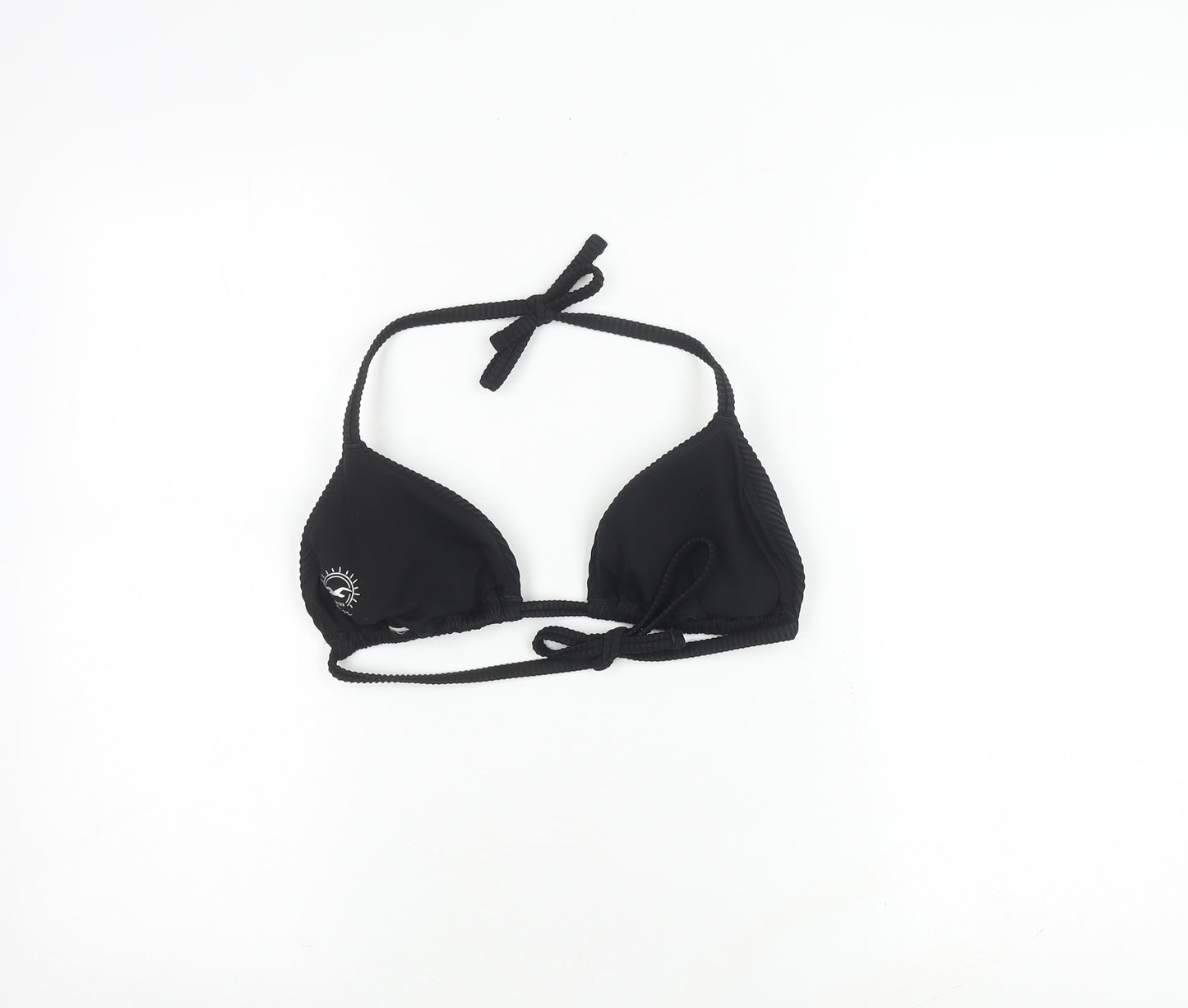 Hollister Women's Black Triangle Bikini Top, Size L