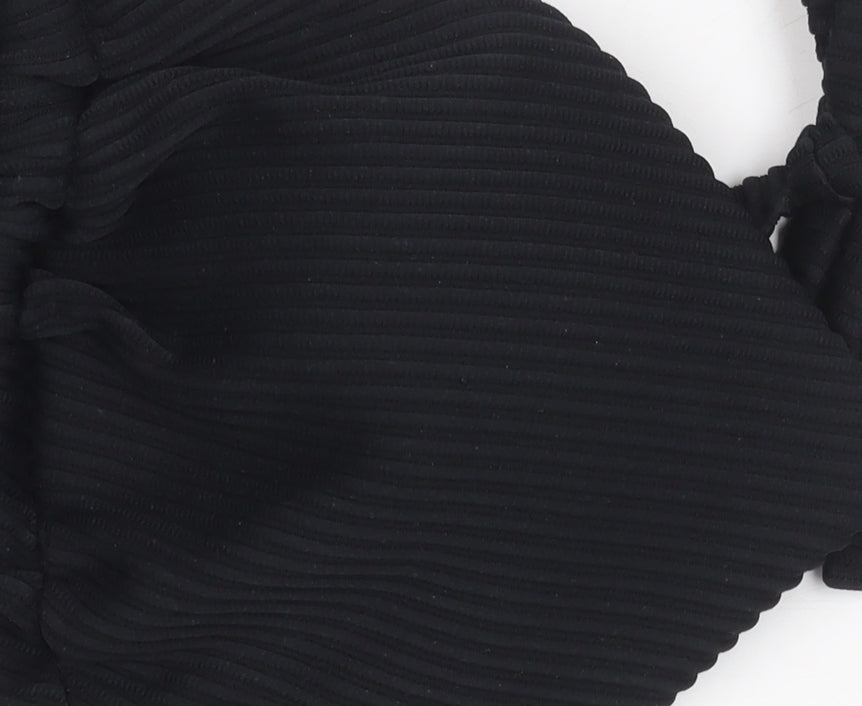 Hollister Women's Black Triangle Bikini Top, Size L