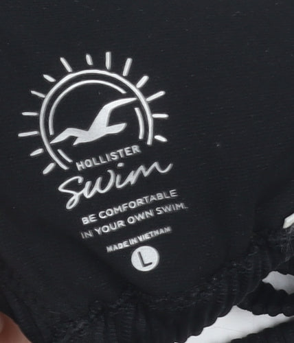 Hollister Women's Black Triangle Bikini Top, Size L