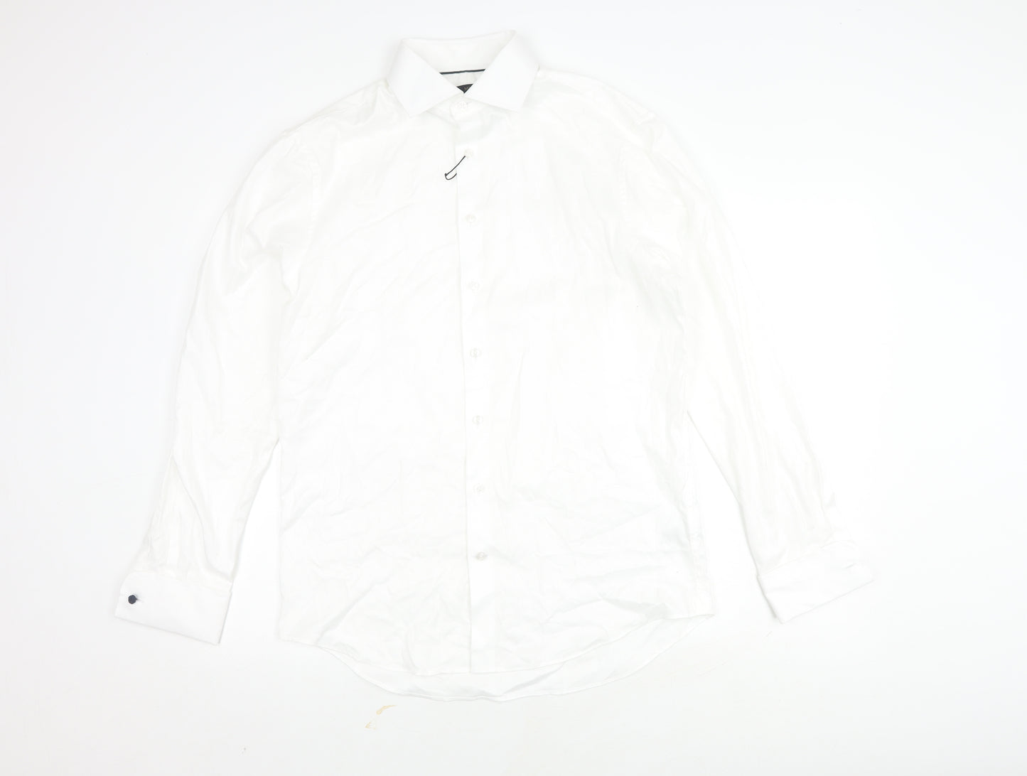 Marks and Spencer Men's White Dress Shirt Regular Fit