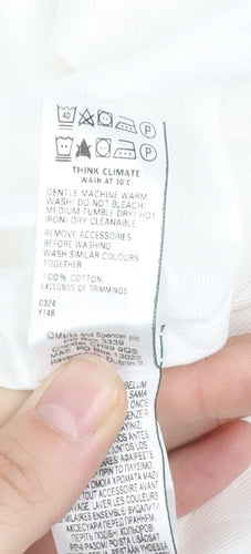 Marks and Spencer Men's White Dress Shirt Regular Fit