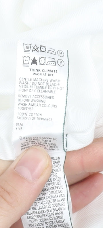 Marks and Spencer Men's White Dress Shirt Regular Fit