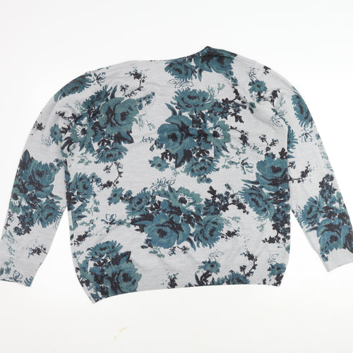 ISLE Women's Floral Multicoloured Jumper, Size L