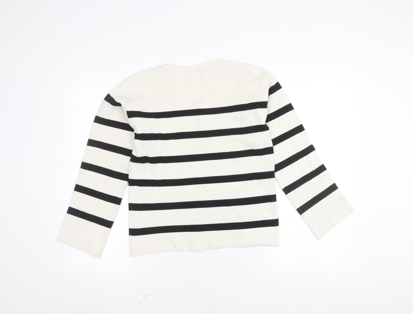Marks and Spencer Women's Black Striped Pullover Jumper