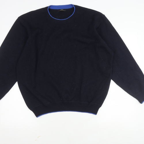 Marks & Spencer Men's Black Wool Pullover L