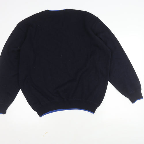 Marks & Spencer Men's Black Wool Pullover L