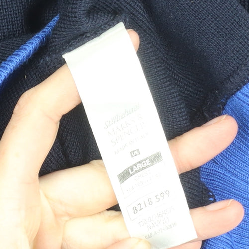 Marks & Spencer Men's Black Wool Pullover L