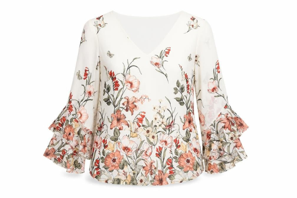 Front view of Wallis Women's Multicoloured Floral Tunic Blouse, size 10