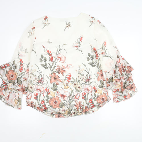 Wallis Women's Multicoloured Floral Tunic Blouse Size 10