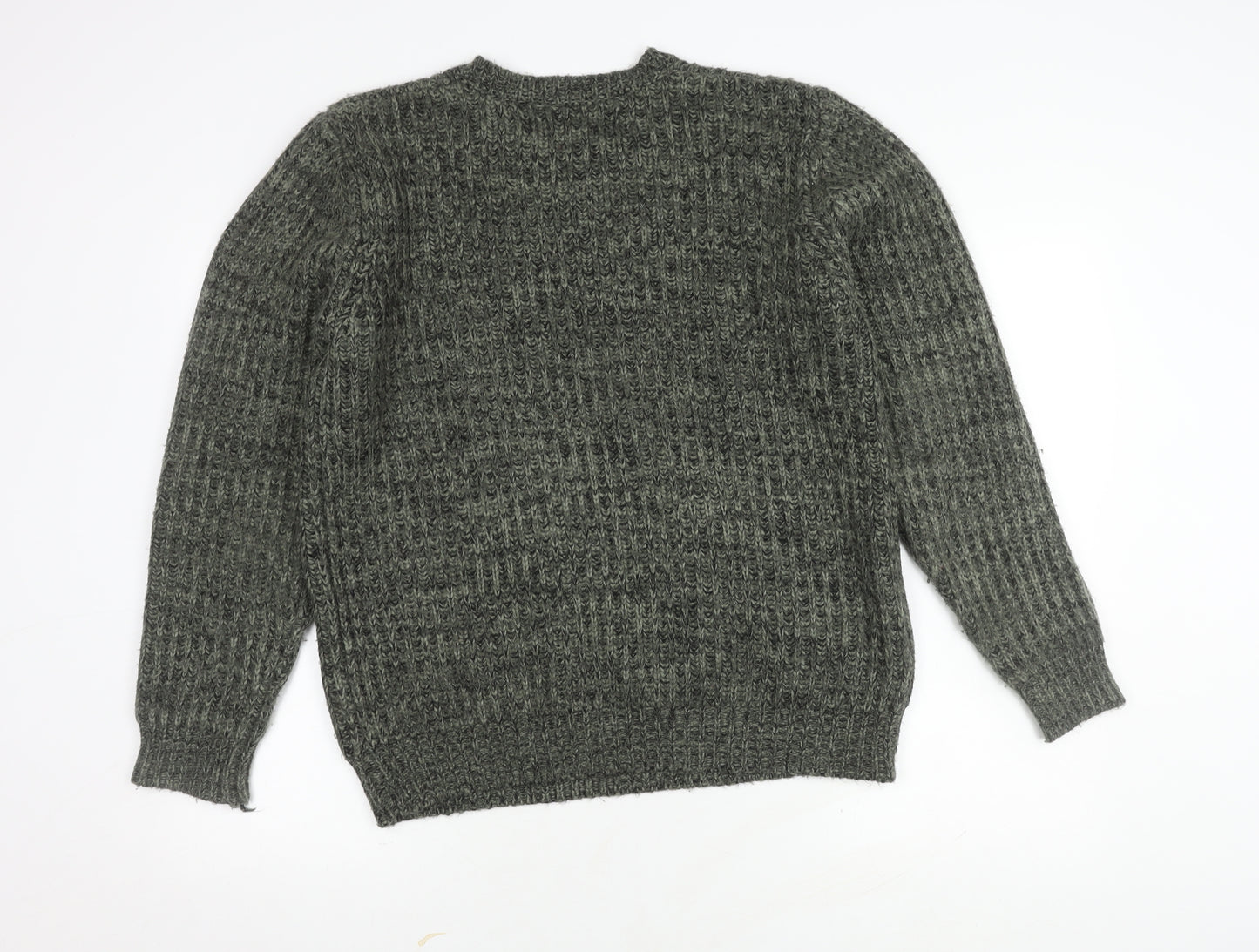 Label Lab Men's Grey Knit Chunky Pullover Jumper M