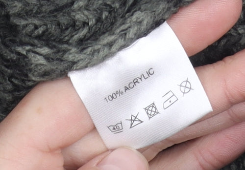 Label Lab Men's Grey Knit Chunky Pullover Jumper M