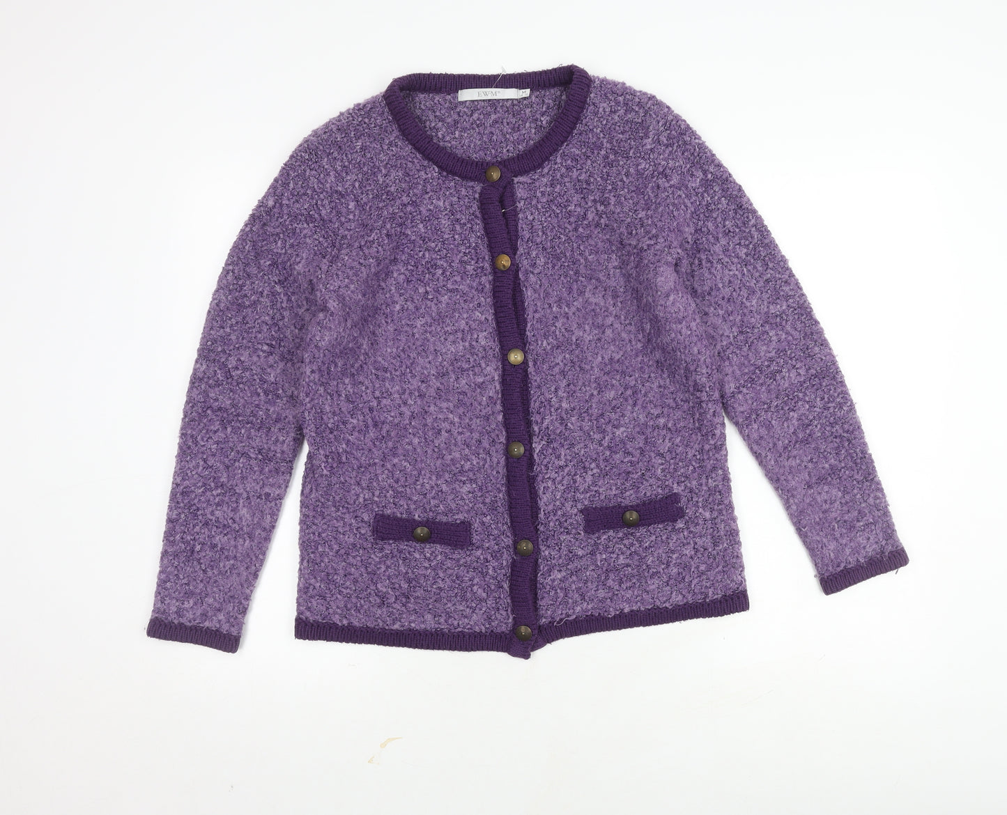 EWM Women's Purple Cardigan - Size M
