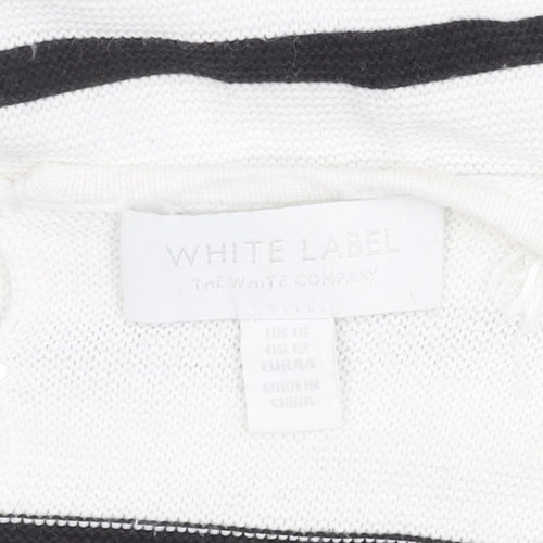 The White Company Women's Striped Pullover Jumper Size 16