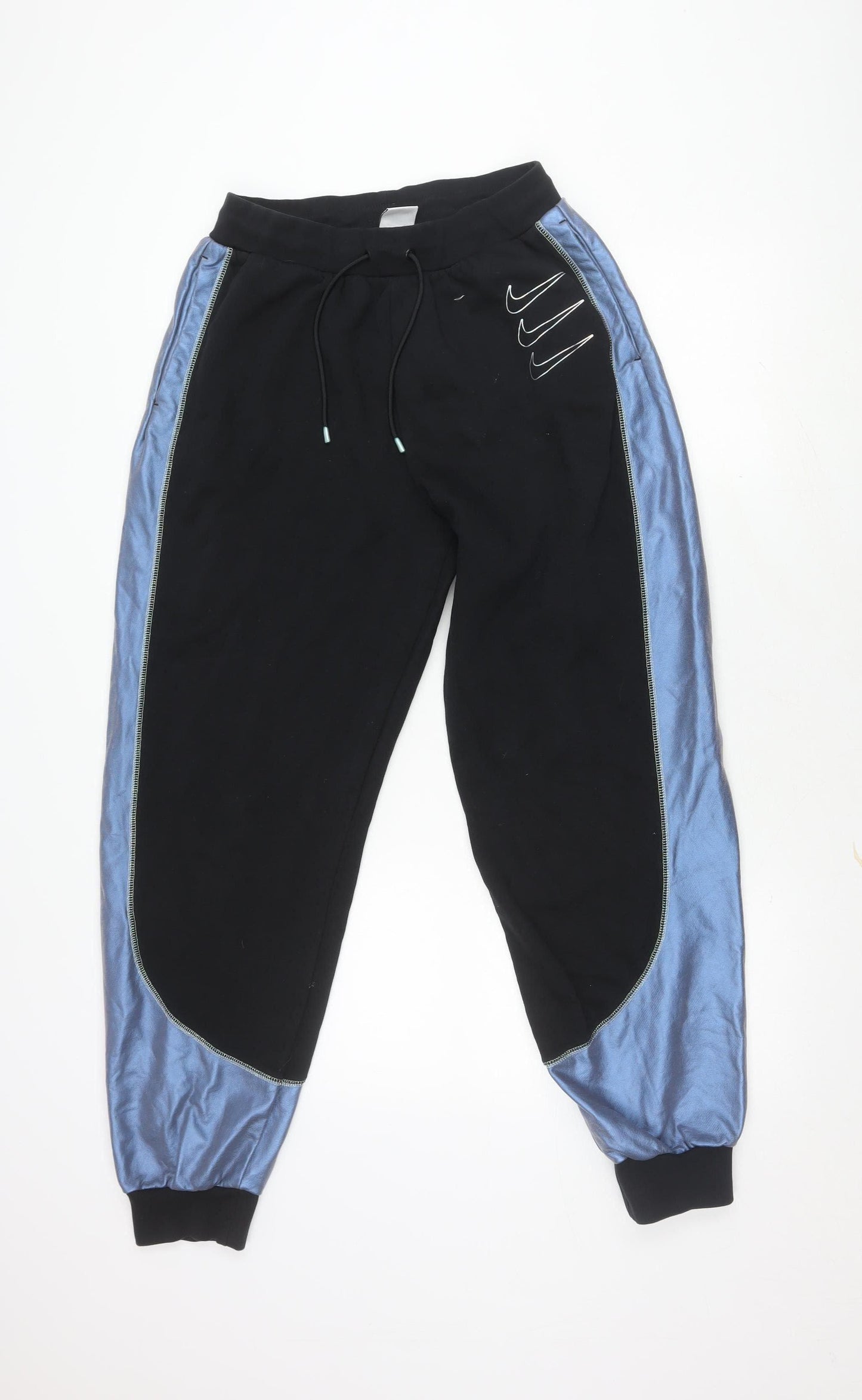 Nike Women's Black and Blue Jogger Trousers S