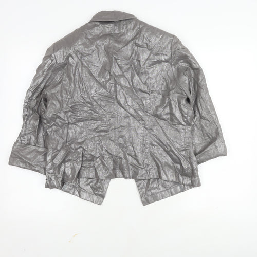 Marks and Spencer Women's Grey Linen Blazer Size 16