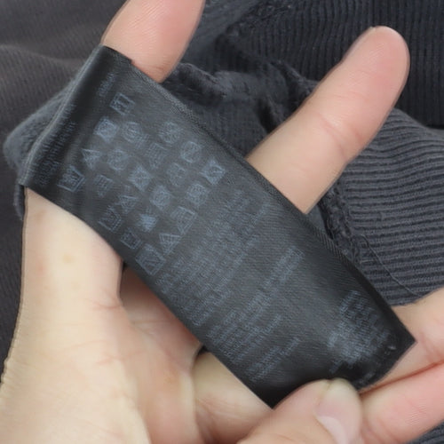 AllSaints Grey Pullover Hoodie, Men's M, Cotton, Pockets