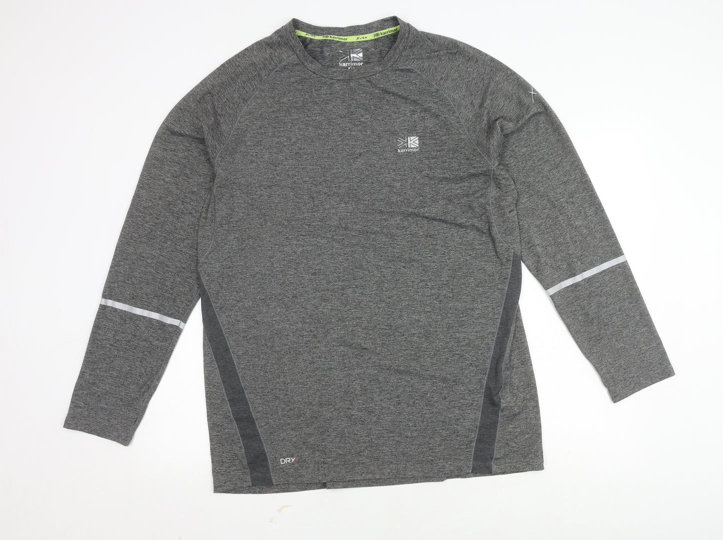 Karrimor Men's Grey XL Long Sleeve Running Top