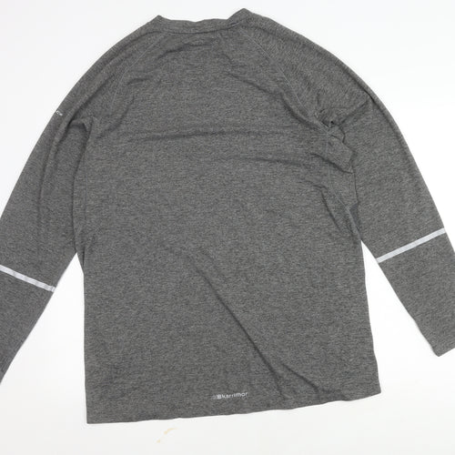 Karrimor Men's Grey XL Long Sleeve Running Top