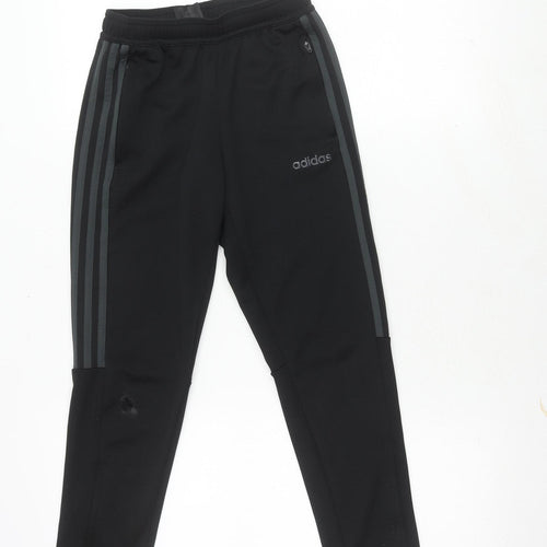 Adidas Boys' Black Track Pants 9-10Y Sportswear