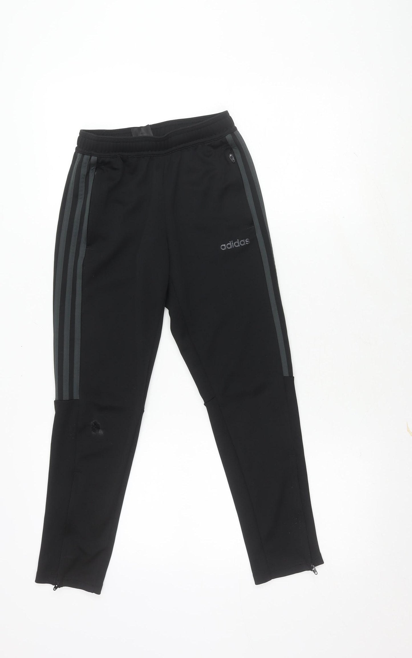 Adidas Boys' Black Track Pants 9-10Y Sportswear
