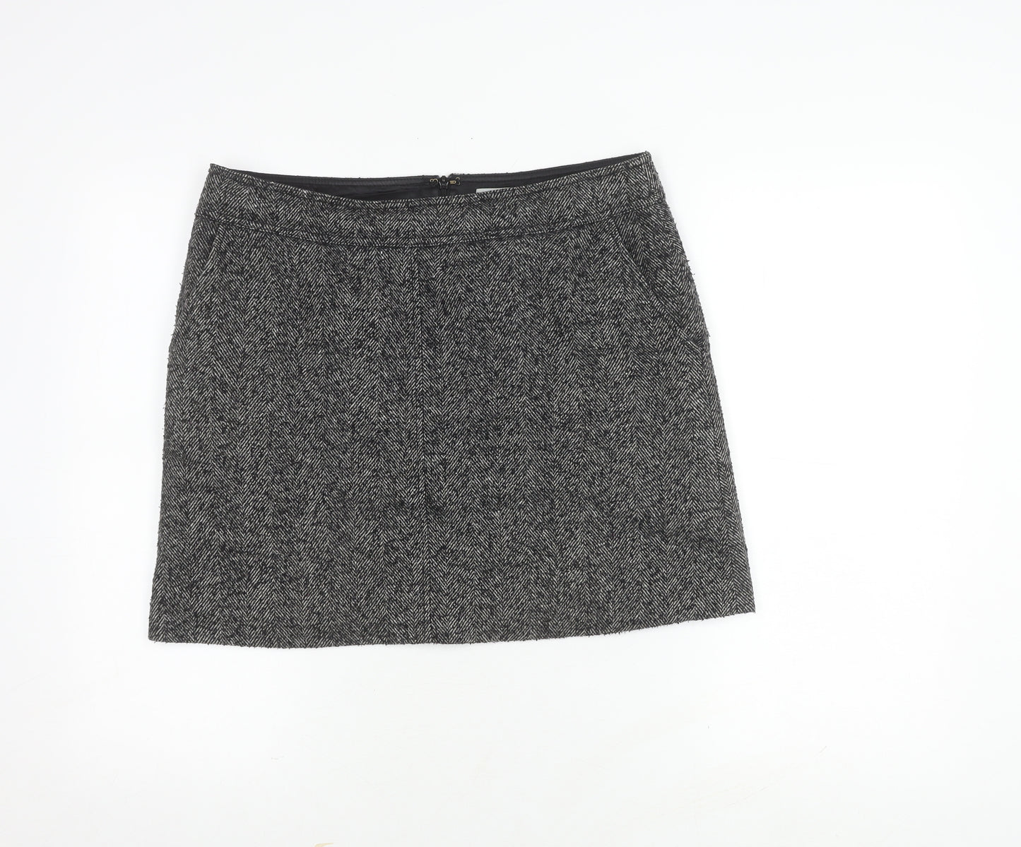 Jigsaw Women's Grey Tweed Pencil Skirt, Size 12