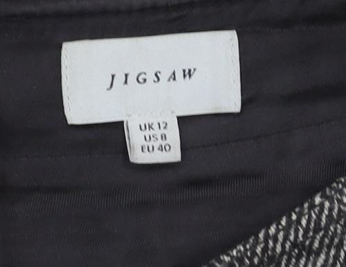 Jigsaw Women's Grey Tweed Pencil Skirt, Size 12