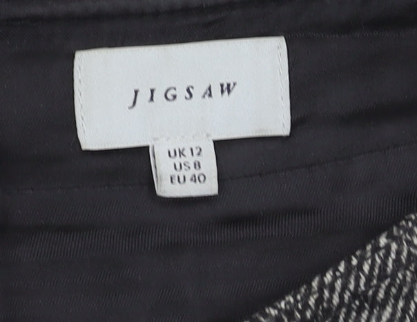 Jigsaw Women's Grey Tweed Pencil Skirt, Size 12