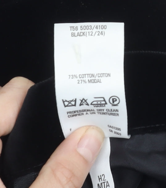 Marks and Spencer Women's Black Skirt, Size 12, Vintage