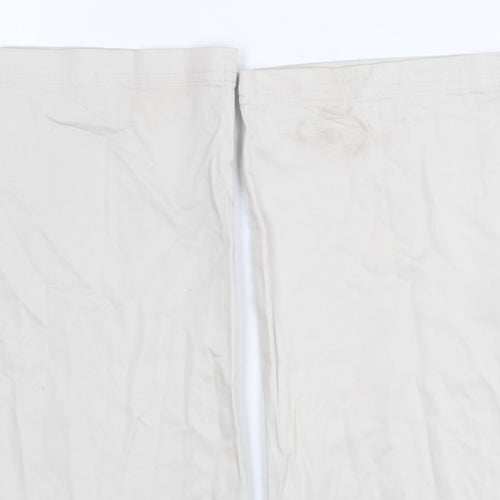 MNG Women's Beige Straight Trousers Size 14