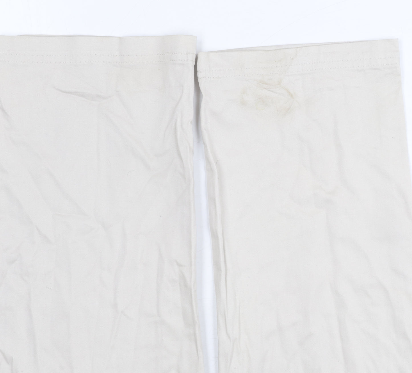 MNG Women's Beige Straight Trousers Size 14