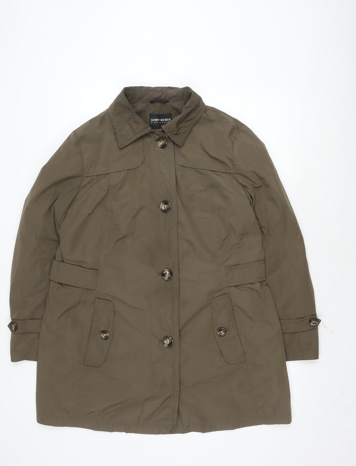 Gerry Weber Men's Green Coat Size 46 Belted