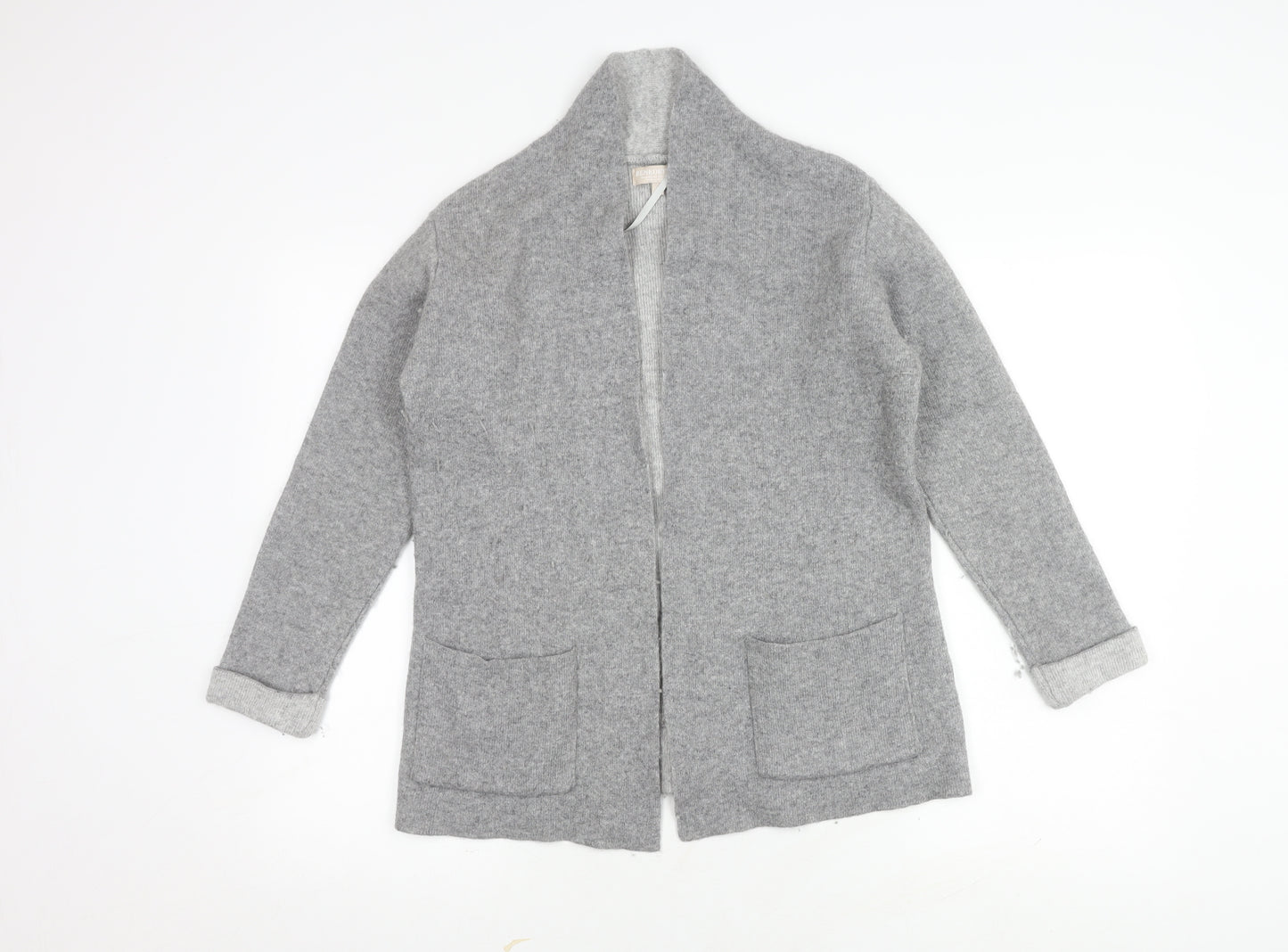 Benedetta B. Women's Grey Cardigan Size S Merino Wool Blend