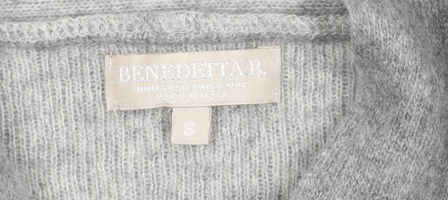 Benedetta B. Women's Grey Cardigan Size S Merino Wool Blend