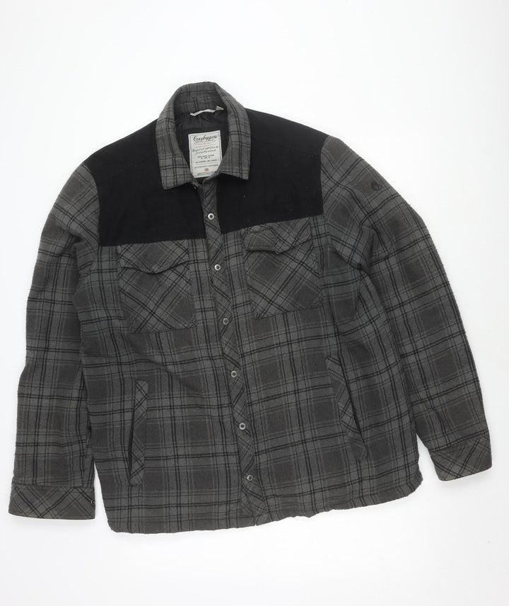 Craghoppers Men's Grey XL Wool Plaid Jacket Casual