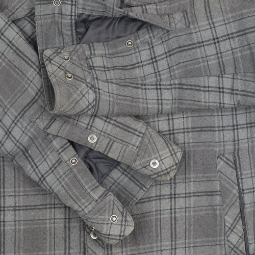 Craghoppers Men's Grey XL Wool Plaid Jacket Casual