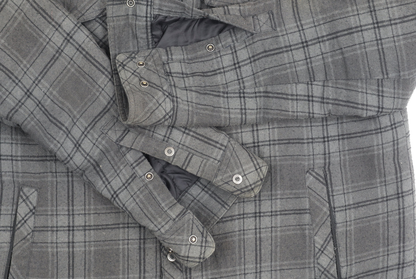 Craghoppers Men's Grey XL Wool Plaid Jacket Casual