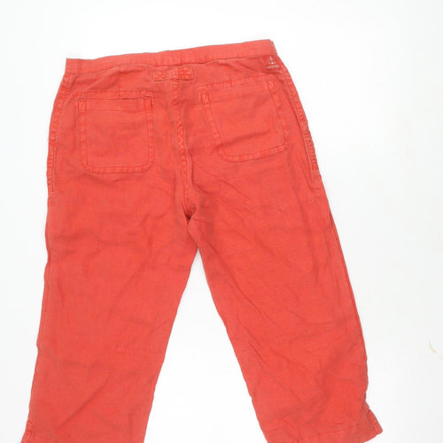 Seasalt Women's Red Cropped Trousers Size 10