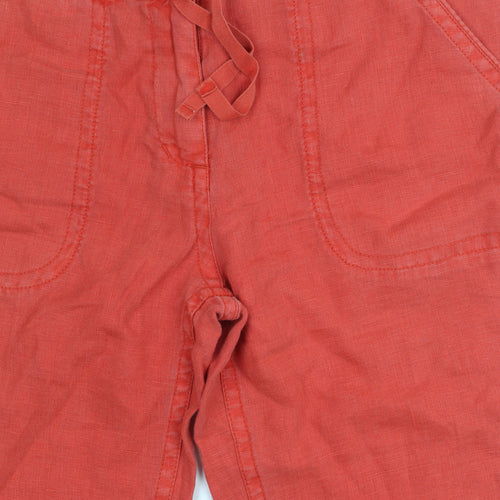 Seasalt Women's Red Cropped Trousers Size 10