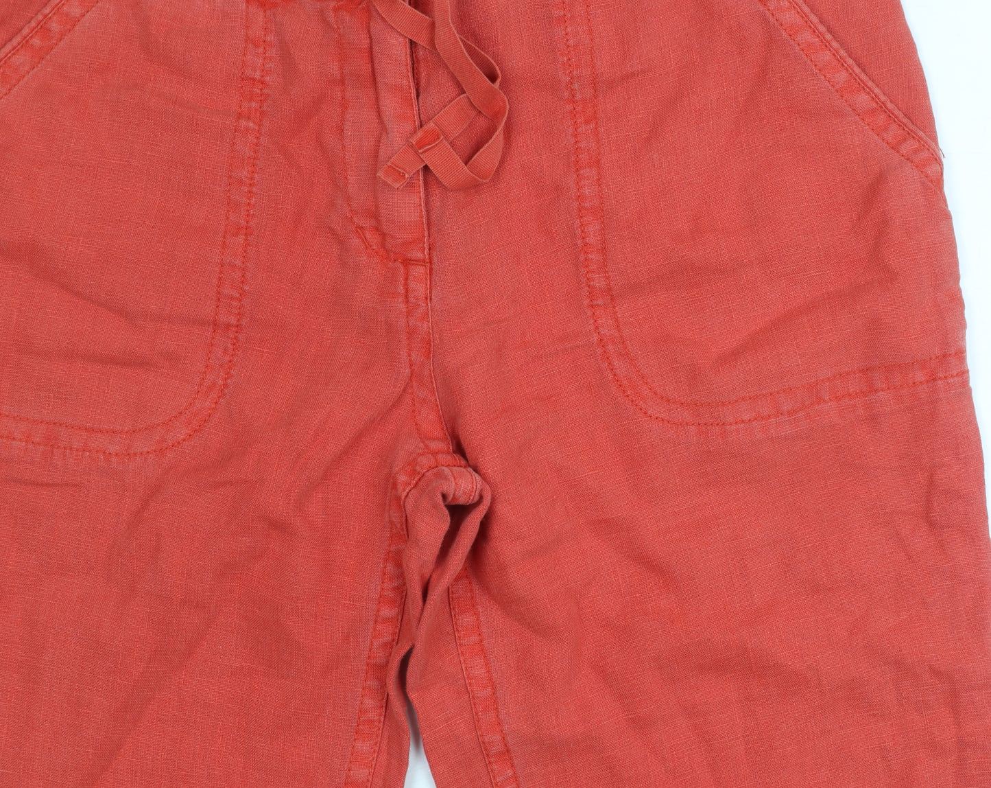 Seasalt Women's Red Cropped Trousers Size 10
