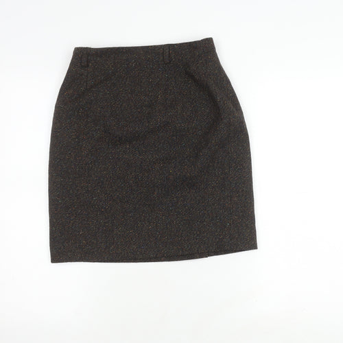 Talbots Women's Brown Wool Straight Skirt Size 6P